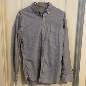 J. Crew button down shirt. Blue/white stripes